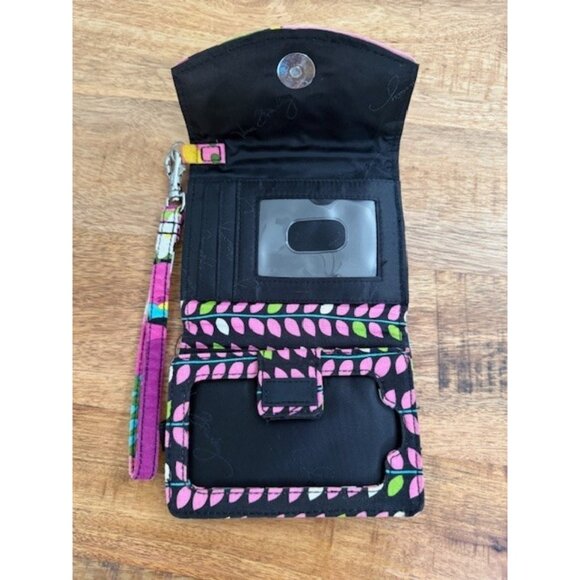 Vera Bradley Va Va Bloom Print Retired Pattern Trifold Wristlet Wallet Flap Snap - Picture 5 of 8